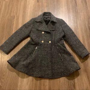 Wool flared Peacoat